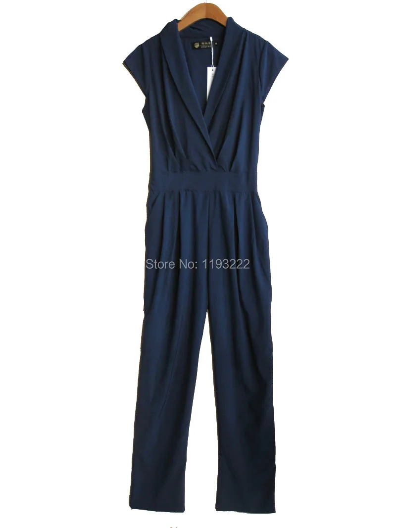 Модные женские Сексуальные Коктейльные Вечерние брюки без рукавов с v образным