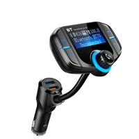 fm transmitter fast charged qc3 0 dual usb charged vehicle u disk music player vehicle mp3 vehicle hand free bluetooth call
