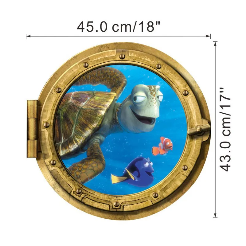 1 шт. 3D мультяшная фурнитура Немо подводная лодка Морская звезда детская комната