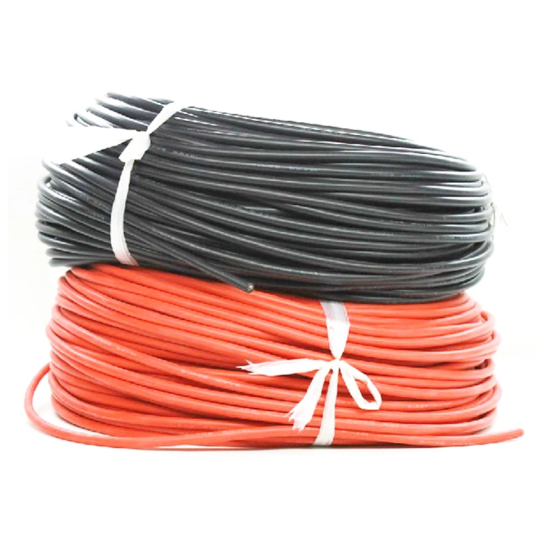 1M Black and Red 10AWG silicone wire heatproof soft Silicon gel Cable for RC lipo battery | Электроника