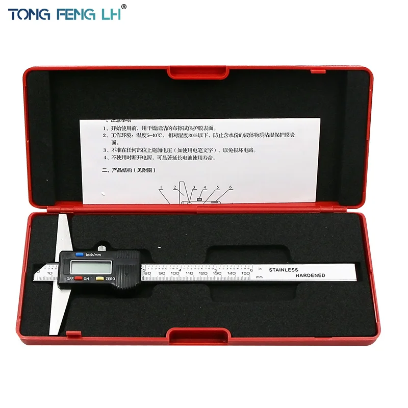 0-150мм 6" Метрический имперский цифровой глубиномер штангенциркуль микрометр нержавеющая сталь электрический штанген