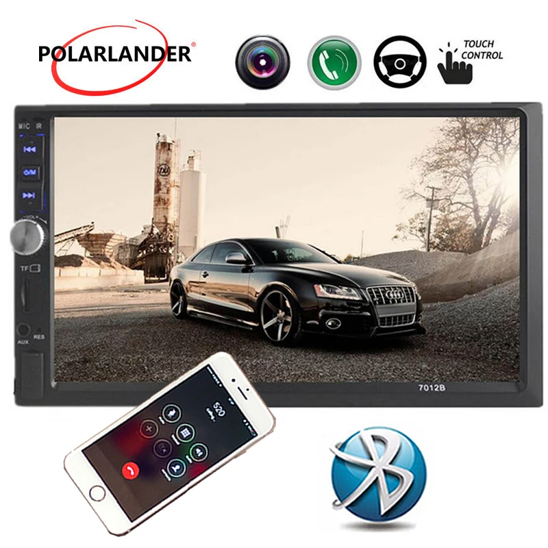 Автомагнитола 2 Din 7 дюймов сенсорный экран bluetooth USB TF AUX|car radio|bluetooth car radiocar radio usb |