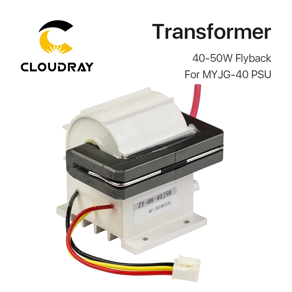 

Cloudray 40-50W High Voltage Flyback Transformer Model A for CO2 Laser Power Supply PSU MYJG-40 50