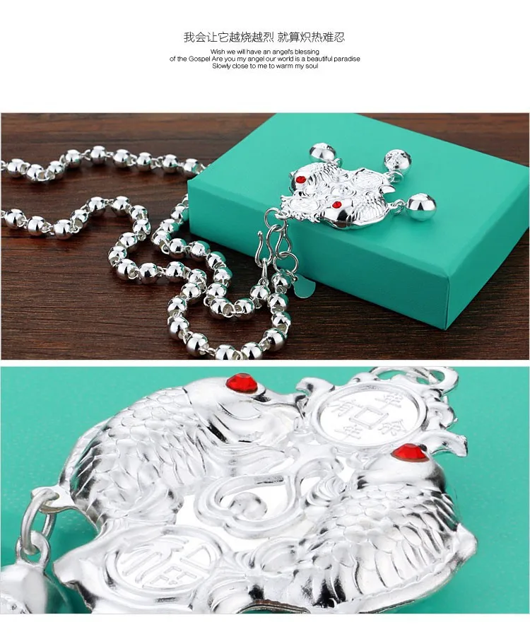 Ожерелье цепочка из серебра 925 пробы с подвеской крестом Винтажный стиль