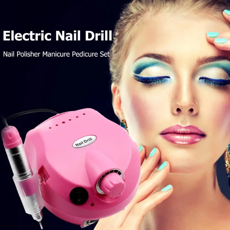 Professional 30W Electric Nail Drill Machine Nail Polisher Manicure Pedicure Files Tool Nail Art Equipment Kits