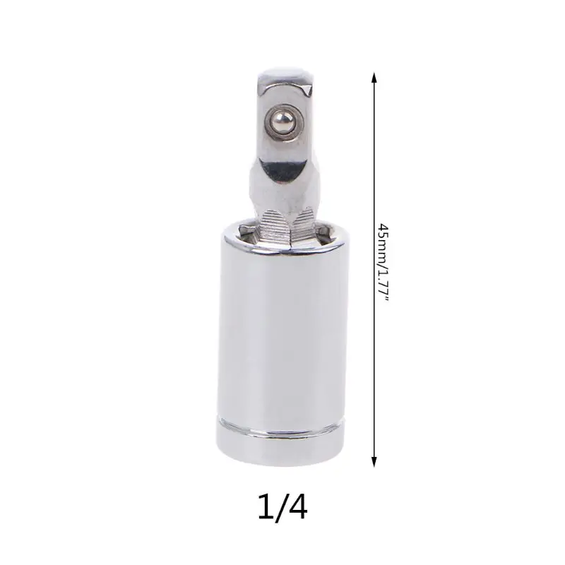 0.25 inch 1/" 3/8" 1/" Универсальный шарнирный набор трещотка угловой удлинитель адаптер руководство и пневматический 360 Поворотный переходник - Цвет: 0.25 inch