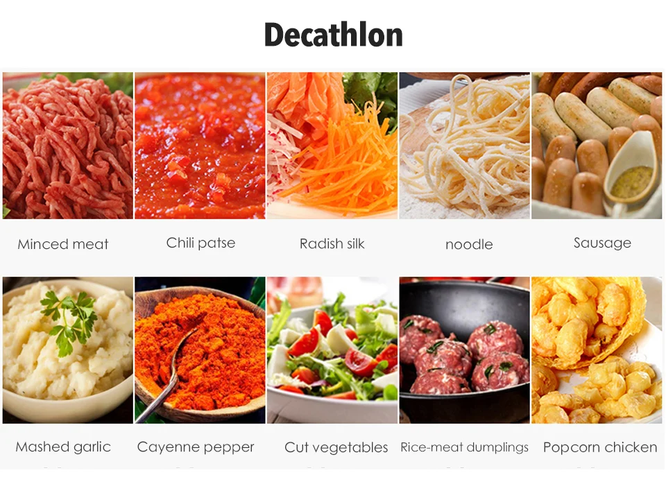 XEOLEO промышленная мясорубка из нержавеющей стали мясорубка 1500 Вт автоматическая 32# слайсер для кухни 400 кг/ч 110 В/220 В