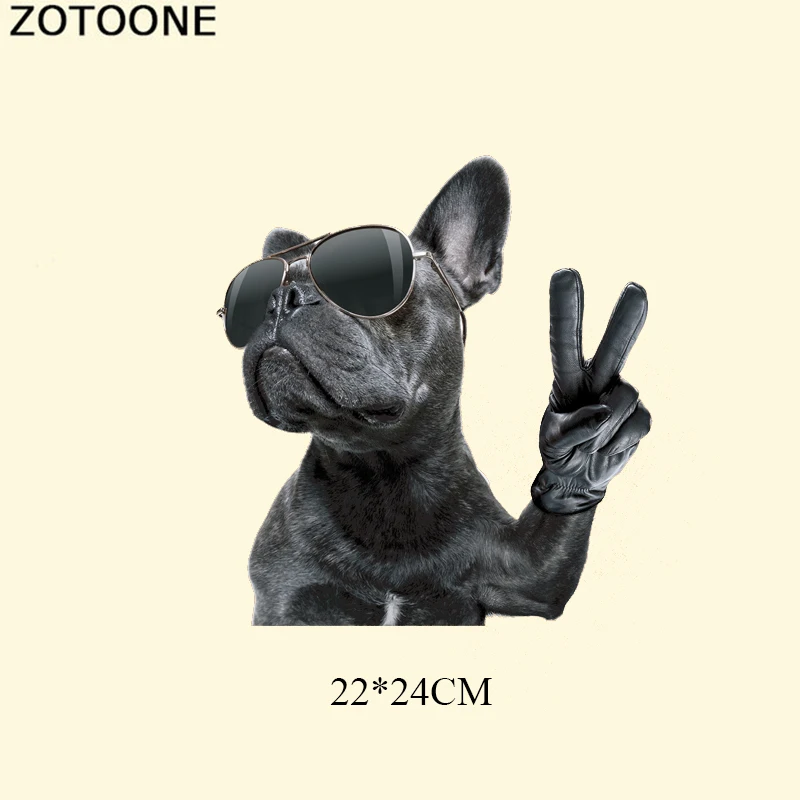 ZOTOONE наклейки на одежду собачьи железные патчи для одежды Сделай Сам значки