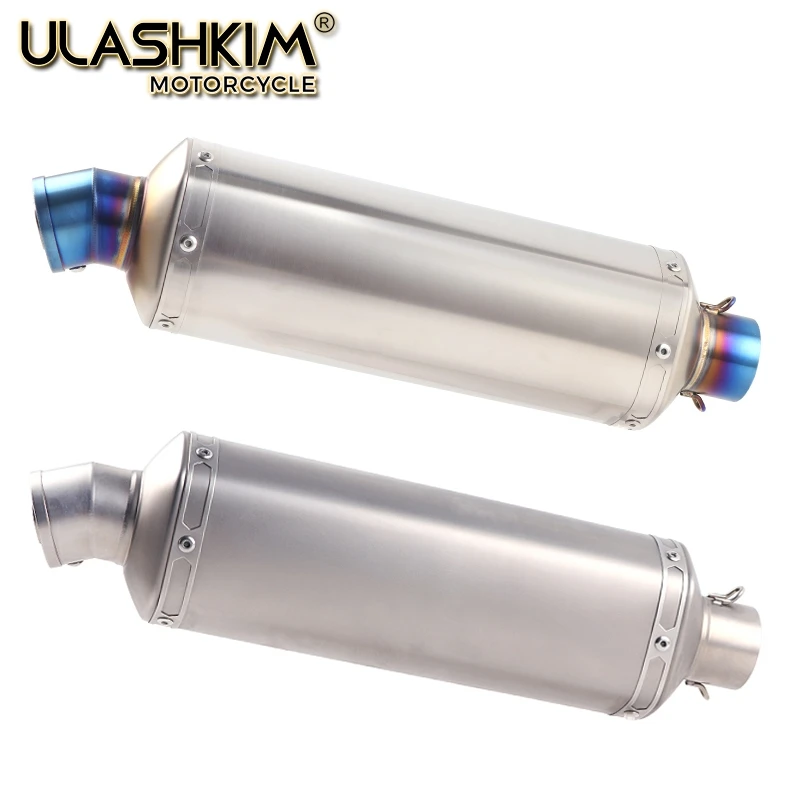 

304 steel Universal Motorcycle Exhaust Full System Muffler Pipe Escapes DB Killer Slip On Z800 Z900 MT09 MT07 Z1000