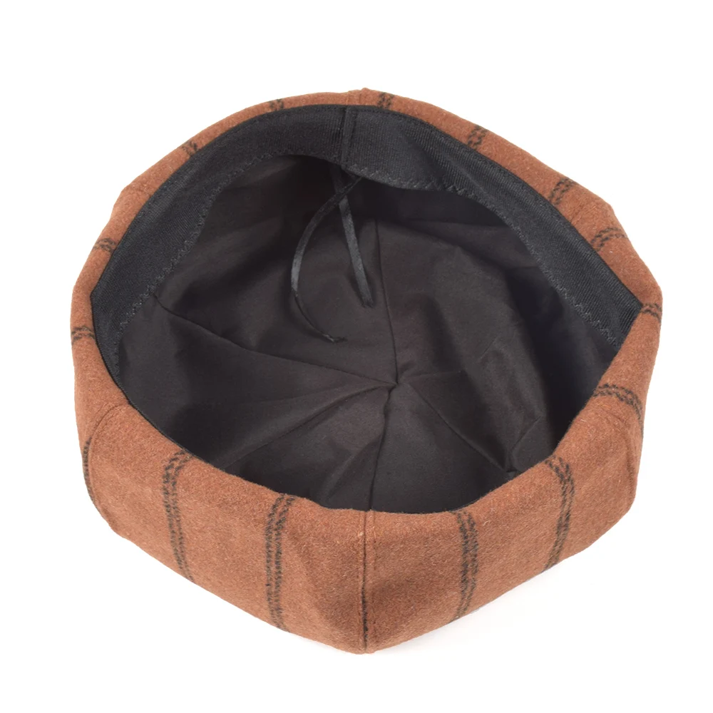 Шерсть берет живописца Кепка запеченная Пшеница торт шапка теплая девушка