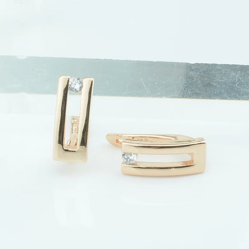 Модные ювелирные изделия женские серьги из золота 585 пробы шириной 7 мм подвески