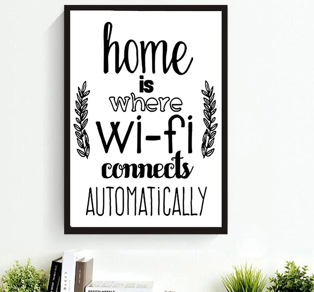 Home is Wi Fi подключение Авто современный минималистический скандинавский A4 большой