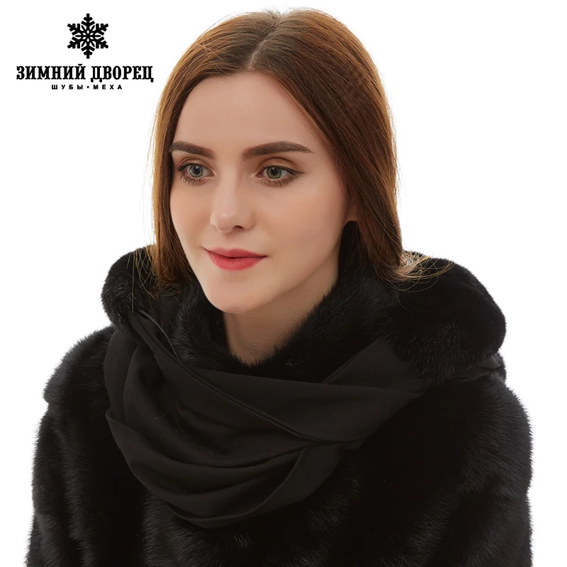 Новое прибытие Симпатичные норки шляпы Теплая зима Черный меховые шапки мода