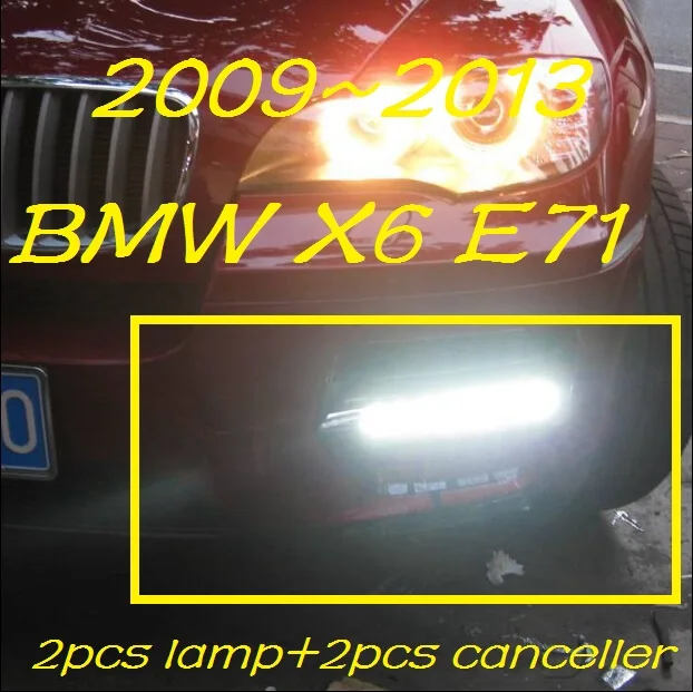 1 комплект Светодиодный Противотуманные фары для автомобиля Аксессуары BMW X6 E71 2009