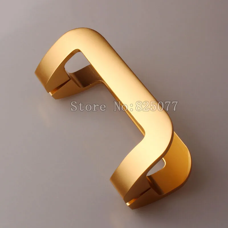 Простой цвет шампанского/алюминиевого цвета ручка для дверей из алюминиевого