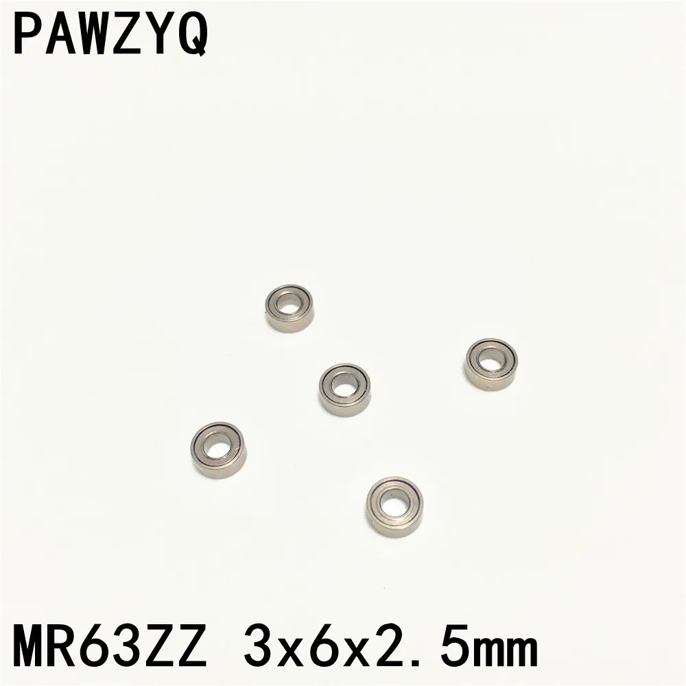 

50pcs MR63ZZ MR63 2Z 3x6x2.5mm Deep Groove Ball Bearing Metal Shielded Miniature Bearing