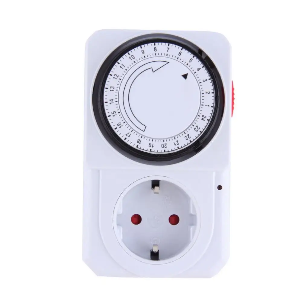 Механическая электрическая вилка программируемый таймер на 24 часа