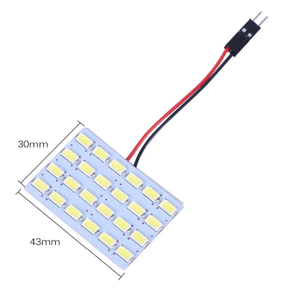 AutoEC 100X Автомобильная панель крыши свет 5630 5730 24 SMD СВЕТОДИОДНЫЙ Автомобильный купольный светильник интерьер комнаты карта свет лампы 12 В Белый# LL30