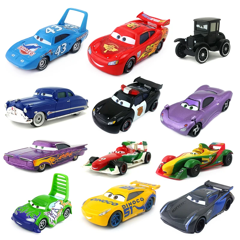 Disney Pixar Cars 2 3 Lightning McQueen Jackson Storm Ramirez Mater 1:55 литье под давлением из металлического