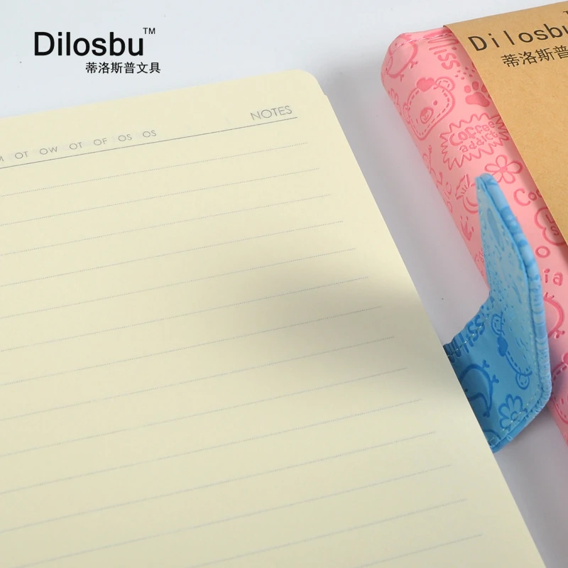 

Dilosbu A5 Japanese Kawaii cartoon PU cover diary notebook Magnetic buckle printed notebook handcraft planner schedule notepad