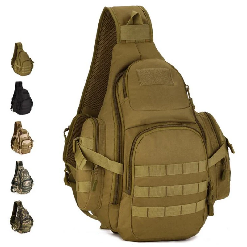 Field Tactical Chest Sling Pack Outdoor Sport One Single Shoulder Man High-quality Big Large Travel Backpack Bag S406 |