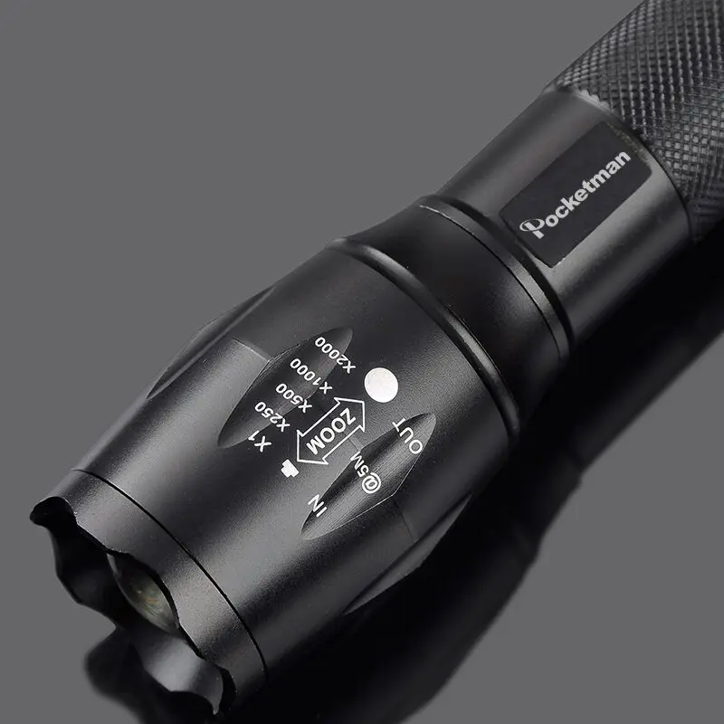 Фонарик E17 XM L2 8000LM Тактический светодио дный Факел Увеличить фонарик Torch light для
