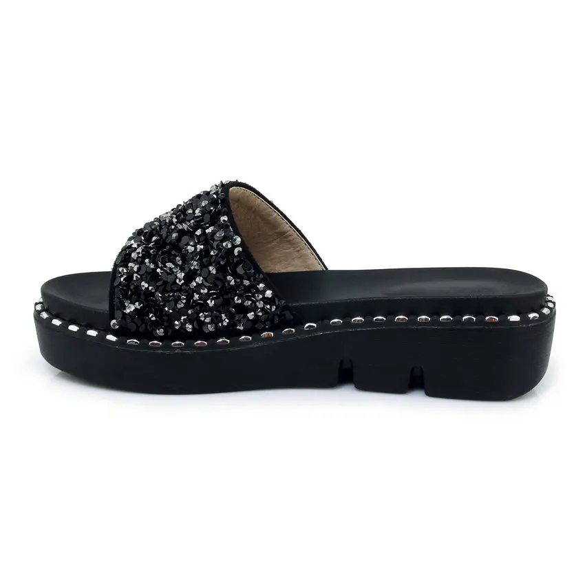 Женские босоножки без шнуровки NIKOVE на среднем каблуке 2018 см с круглым носком и