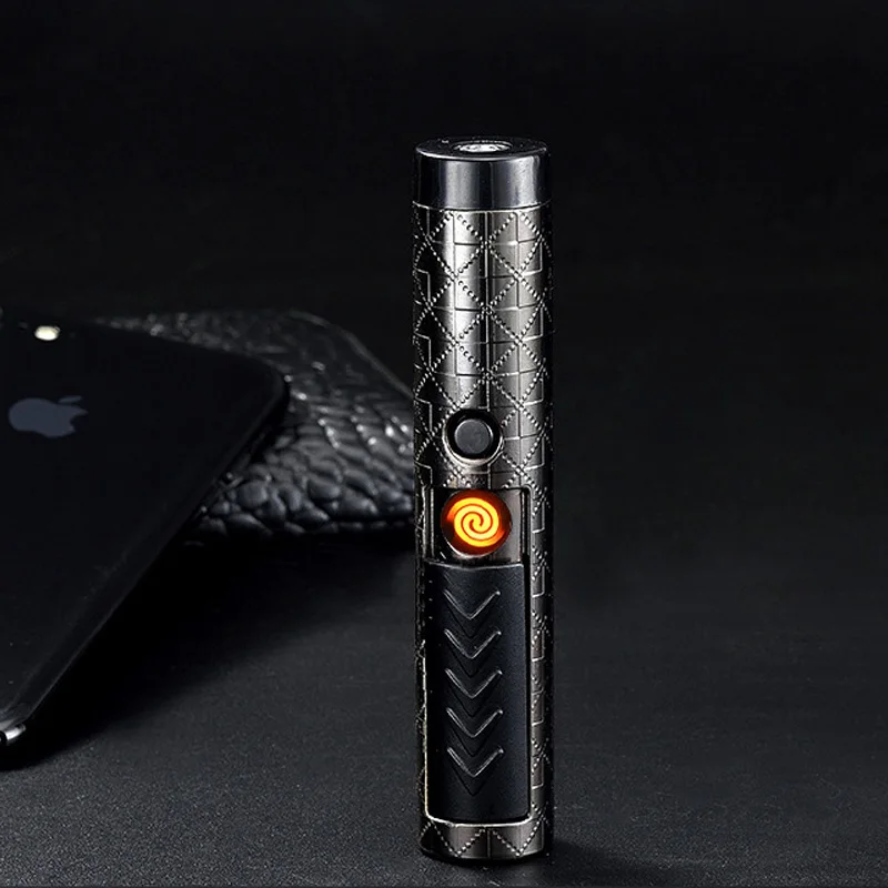 Новинка 2017 USB электронные зажигалки лазерная командная ручка зажигалка