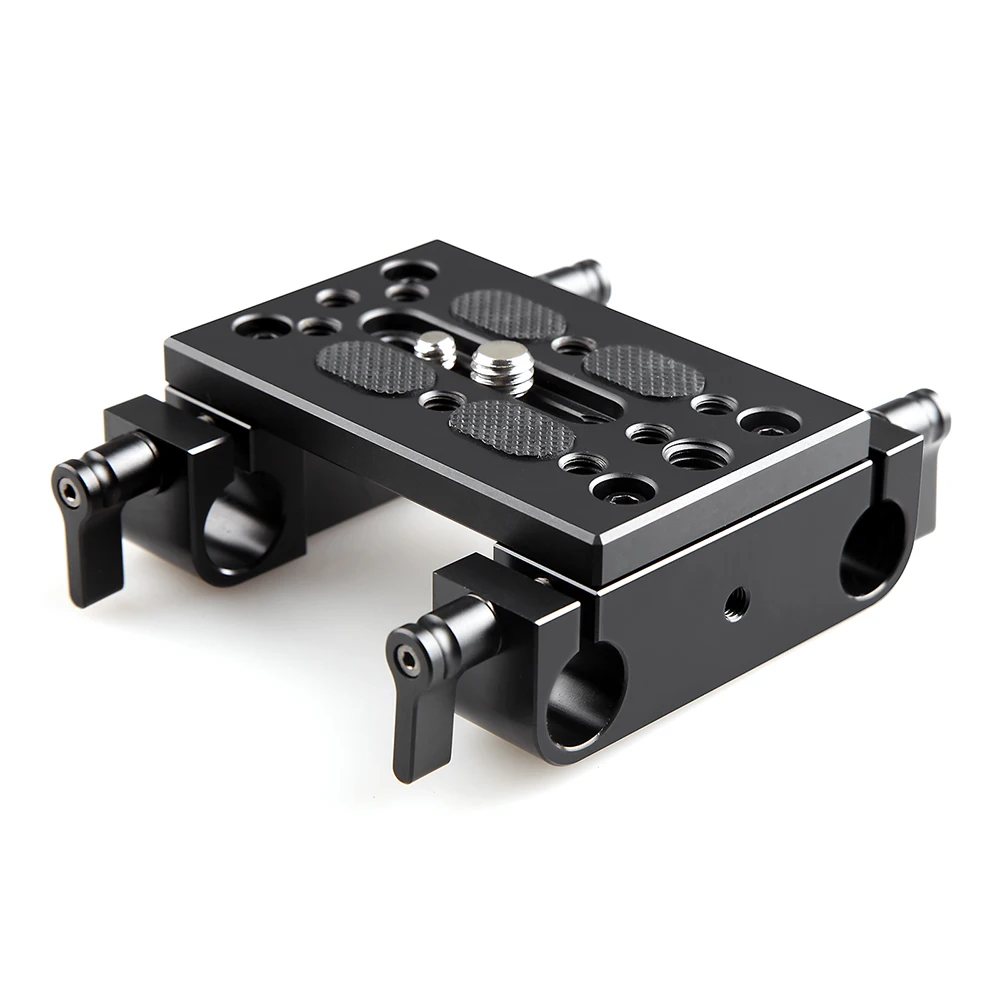 SmallRig Dslr камера Монтажная плита основание с двойной 15 мм стержень зажим Railblock поддержка быстрого крепления штатива пластина-1775