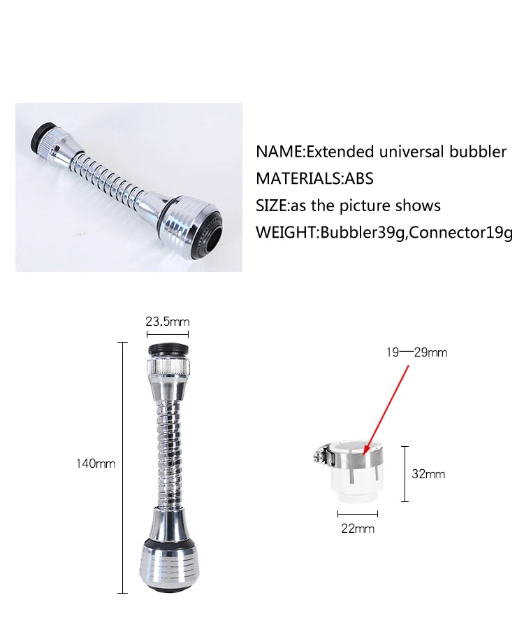 Горячая цинковая оболочка сплава 360 градусов воды Bubbler поворотная головка Кухонные гаджеты водосберегающий кран сопло аэратора кран адаптер устройство