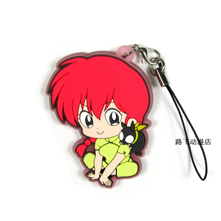 Inuyasha Ranma 1/2 Urusei Yatsura Ranma Tendou Akane Otonashi Kyoko фигурка аниме модель резиновый брелок Подвеска подарки 6 см