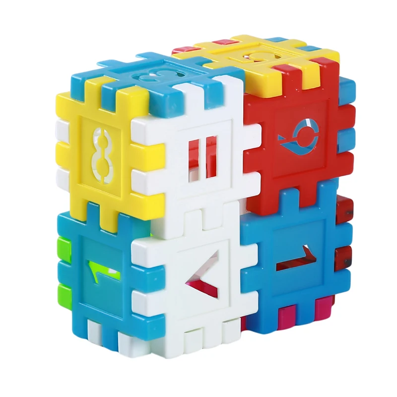 Детские Пластиковые Цифровые квадратные строительные блоки Обучающие Наборы