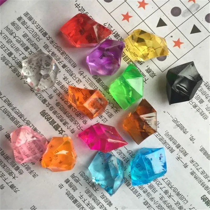 800 шт. пират Jewels сокровище акрил хрустальные камни Нерегулярные Гравий Детская