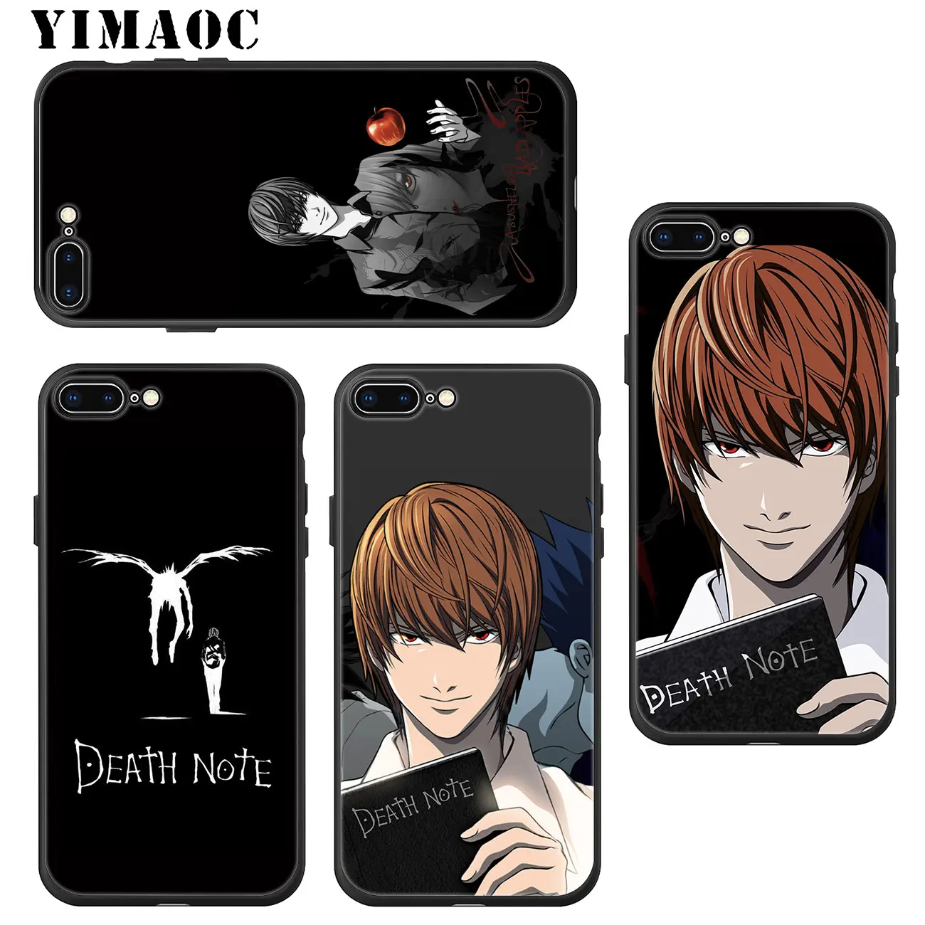 YIMAOC Death Note Рюк Кира Мягкий силиконовый чехол для телефона для iPhone 11 Pro XS Max XR X 6 6S 7 8 Plus 5 5S SE 10 TPU черный чехол