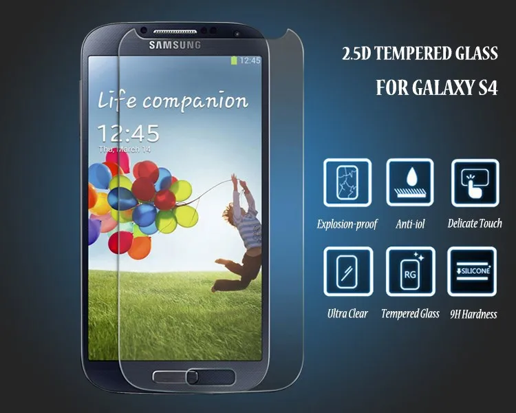 0 26 мм тонкий 2.5D Премиум Закаленное стекло экран протектор для samsung Galaxy S4 i9500
