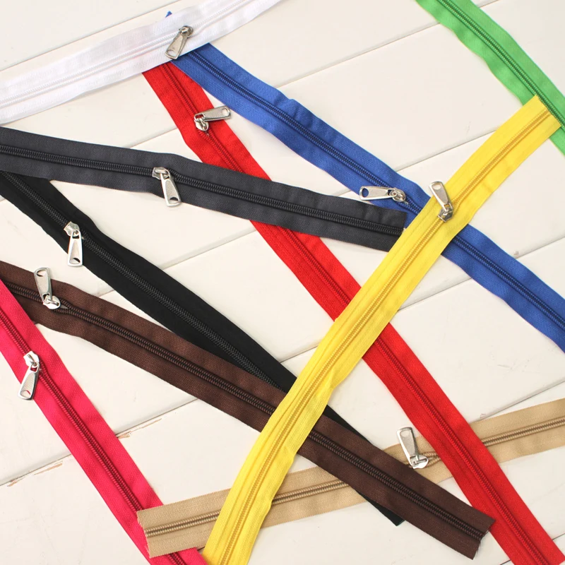 

10 pieces Per Pack 150cm/60" Long Zippers Open End Metal Zipper Slider For Bags Pillow & Quilt Cover & Garment Free Shipping