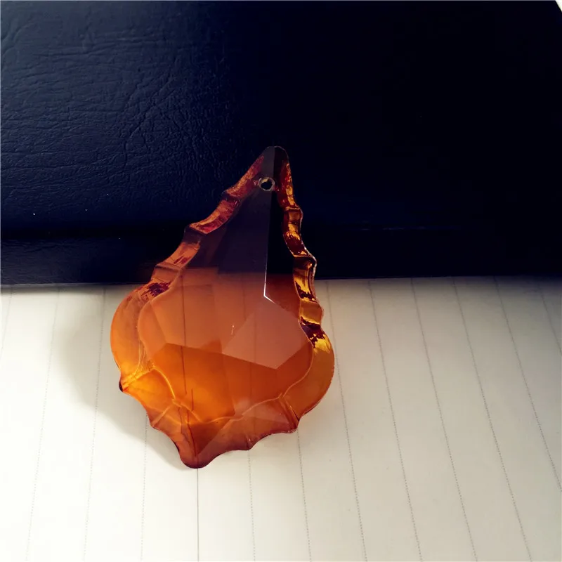 Янтарный 192 шт./лот хрустальные подвески в виде кленового листа подвеска маятник