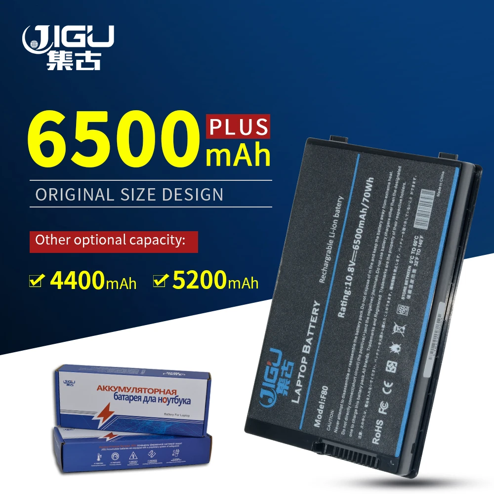 Аккумулятор для ноутбука JIGU Asus F80A F80M F80H F80S X85C X85L X85S 6 ячеек|laptop battery|battery for asuslaptop