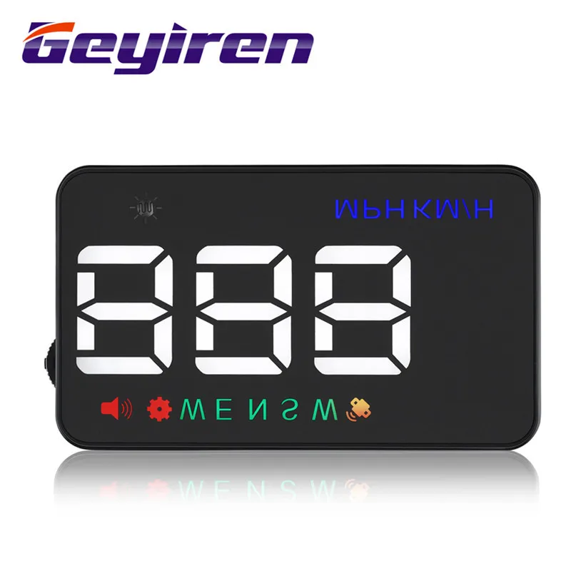 Автомобильный проектор лобового стекла GEYIREN A5 GPS HUD дисплей 3 5 дюйма цифровой