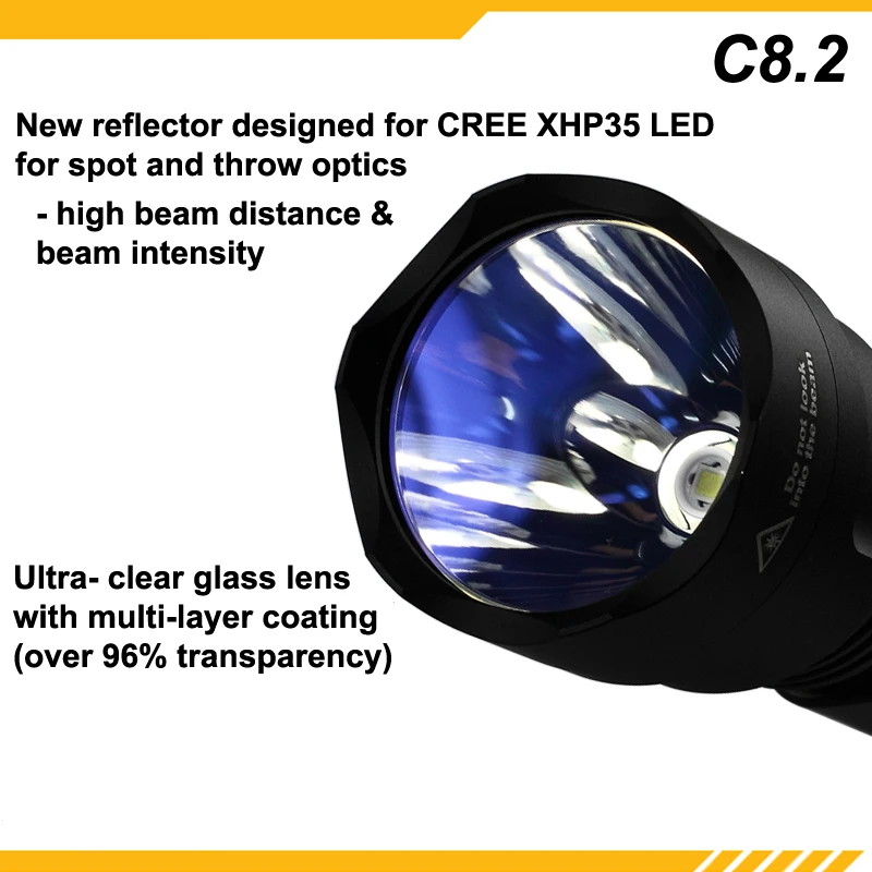 KDLITKER C8.2 C8 Cree XHP35 HI Белый/нейтральный белый/теплый белый 2000 люмен 5 режимный