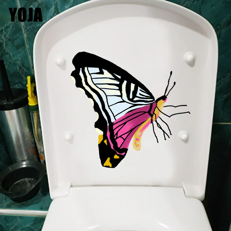 YOJA 20.7X20.1CM цветные цветы бабочки детские комнаты Настенные стикеры креативные WC