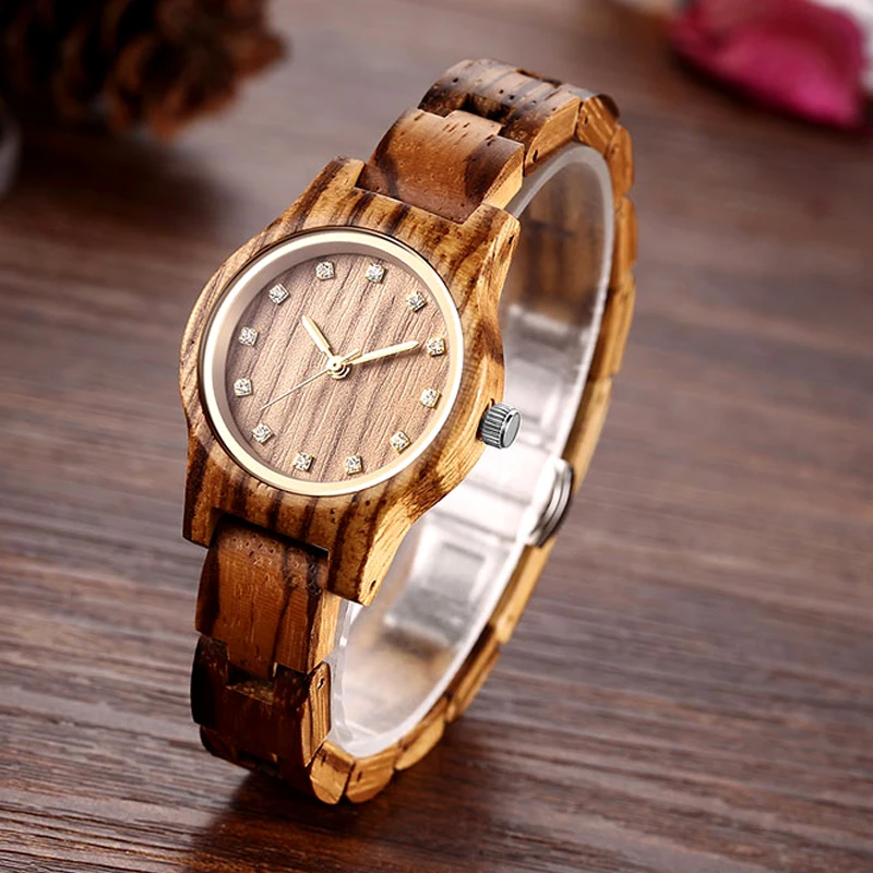 Reloj Femenino, дизайн, деревянные часы для женщин, маленькая золотая стрелка, антикварная роскошь, женские тонкие наручные часы, подарок для девушек, Прямая поставка