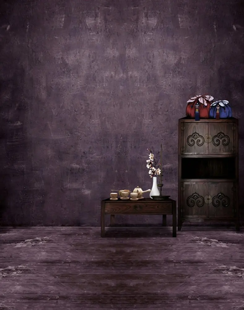 Фон для фотосъемки с изображением черной комнаты цветов стола 5 х7 футов