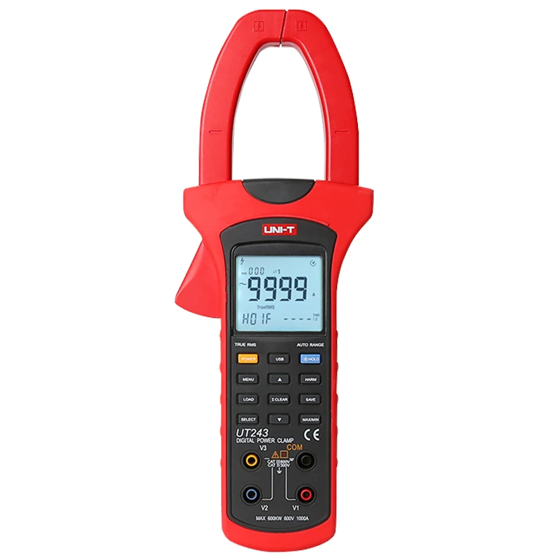 Цифровой измеритель мощности UNI T UT233/UT243 и гармоники/измеритель зажим True