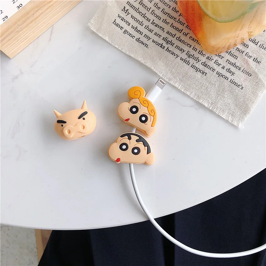 1 шт. милое Зарядное устройство USB устройство для сматывания кабеля защитный чехол кабель Шнур рукав провод крышка линия передачи данных протектор для iphone 7 8 plus
