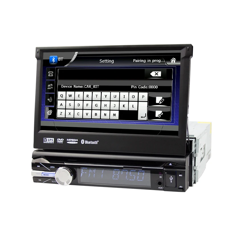Eunavi Универсальный 1 Din 7 ''автомобильный dvd плеер радио GPS Navi авторадио стерео с