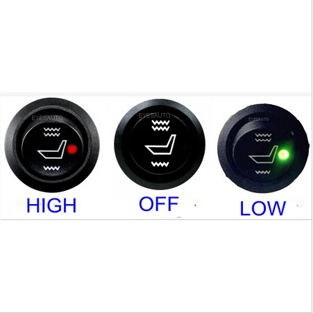 

ONLY SWITCH 1pcs Round switch for seat heater heated seat to warm car seat cushion ,car switch universal 12V