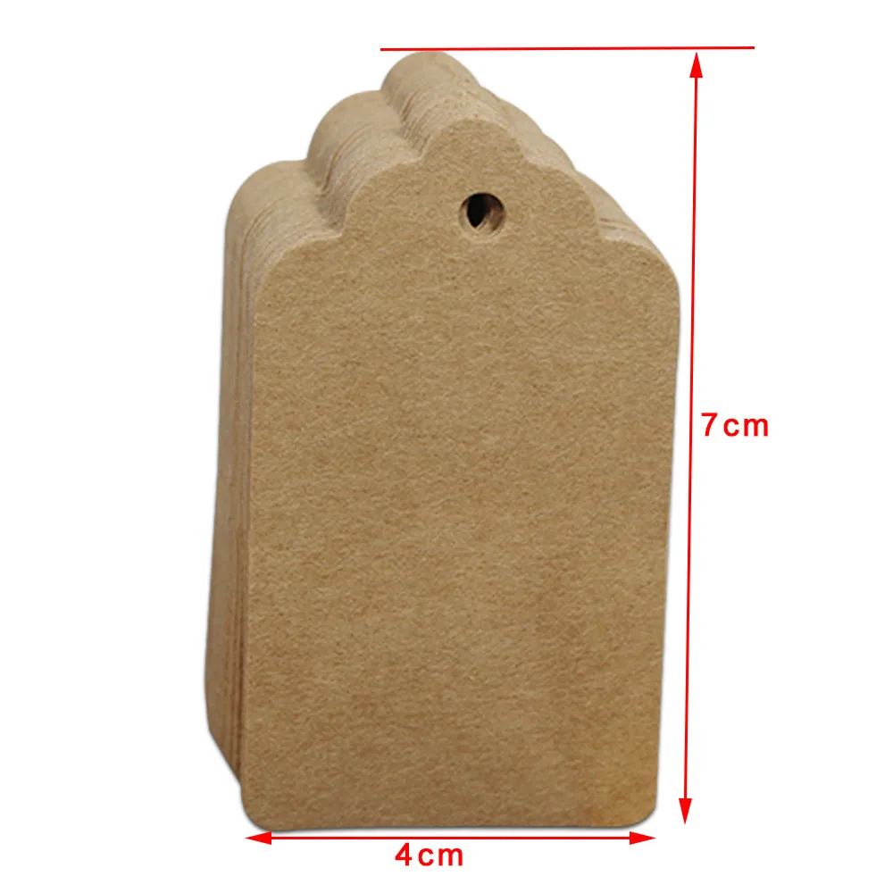 DHL 2000 шт./лот 4*7 см одежда джинсовая коричневая крафт бумага цена подвесная бирка 1