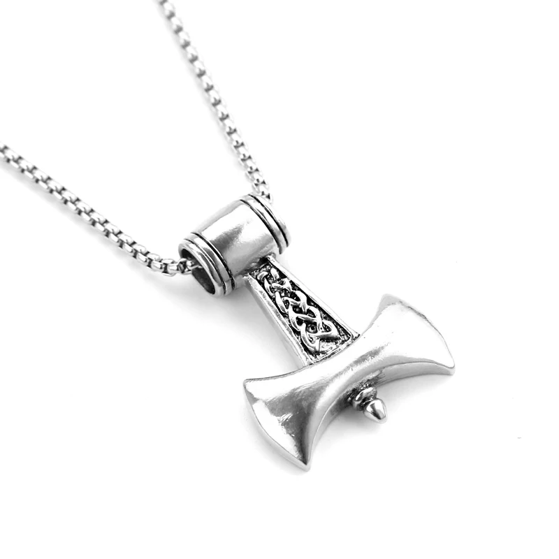 Панк винтажная цепочка викингов Odin's Ravens Of Thor's Hammer Mjolnir скандинавский топор