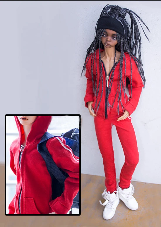 BJD Red SPORT Coat Top Clothing Pants Slacks For 1/4 1/3 24&quot 60cm 70cm Uncle Tall Male SD SD17 DK DZ AOD DD Doll | Игрушки и хобби